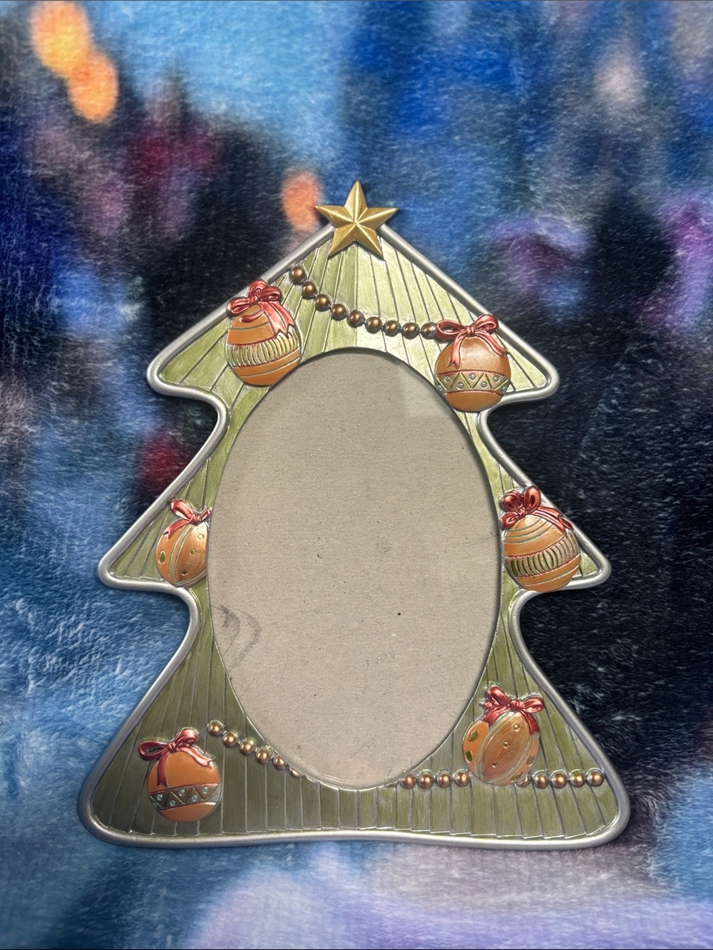 Vintage Holiday Tree Picture Frame 4x6